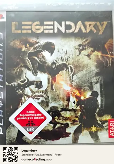 Legendary PlayStation 3, Germany box front