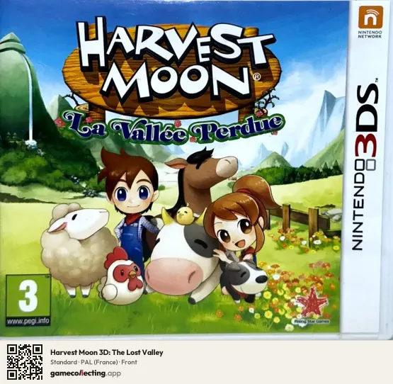Harvest Moon 3D: The Lost Valley Nintendo 3DS, France box front