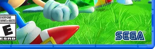 Sonic Superstars, the ESRB box on its front