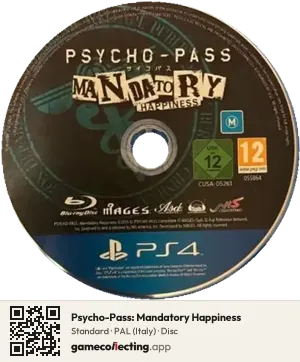 Psycho-Pass: Mandatory Happiness PlayStation 4, PAL disc