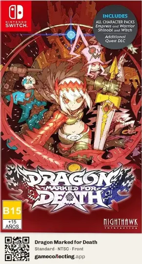 Dragon Marked for Death Nintendo Switch, NTSC box front
