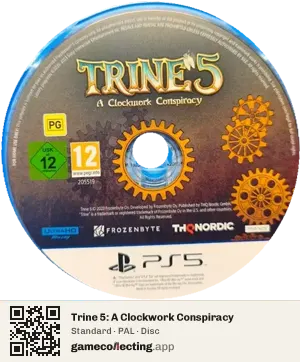 Trine 5: A Clockwork Conspiracy PlayStation 5, PAL disc