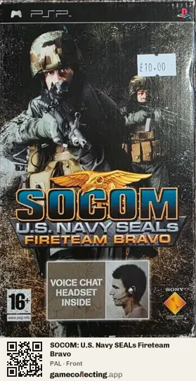 SOCOM: U.S. Navy SEALs Fireteam Bravo PlayStation Portable, PAL box front