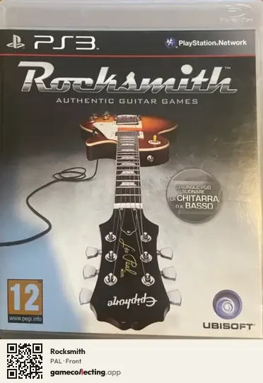Rocksmith PlayStation 3, PAL box front