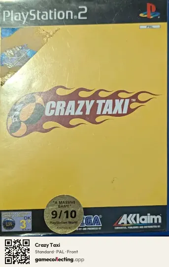Crazy Taxi PlayStation 2, PAL box front