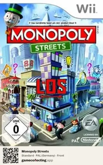 Monopoly Streets Nintendo Wii, Germany box front