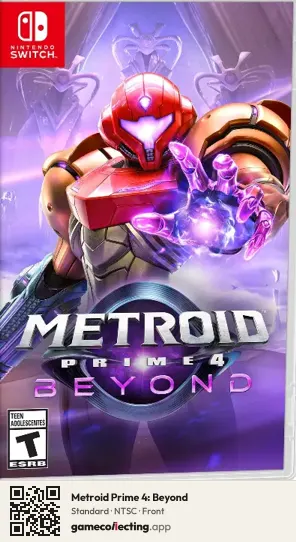 Metroid Prime 4: Beyond Nintendo Switch, NTSC box front