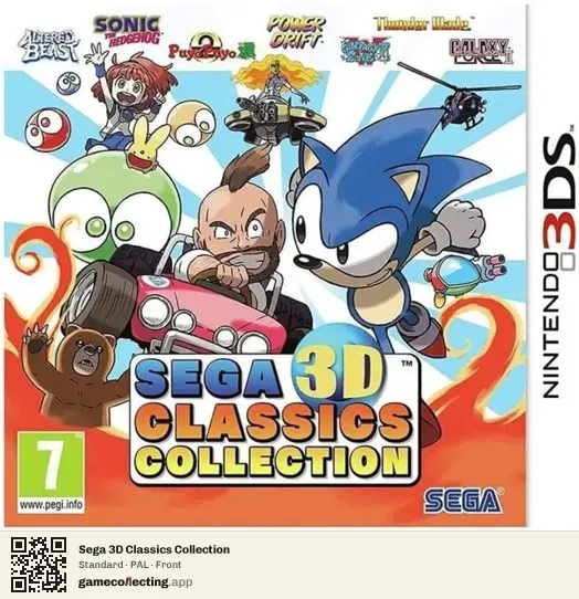 Sega 3D Classics Collection Nintendo 3DS, PAL box front