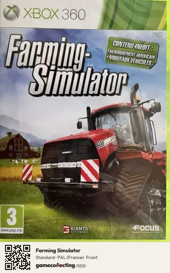 Farming Simulator Xbox 360, France box front