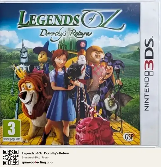 Legends of Oz: Dorothy's Return Nintendo 3DS, PAL box front