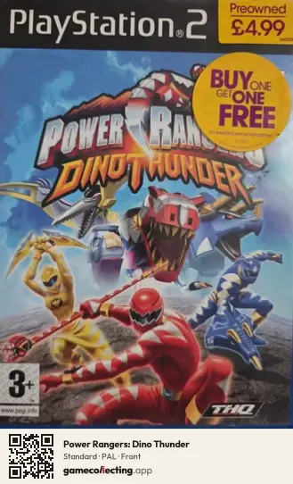 Power Rangers: Dino Thunder PlayStation 2, PAL box front