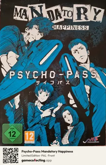 Psycho-Pass: Mandatory Happiness PlayStation 4, PAL box front