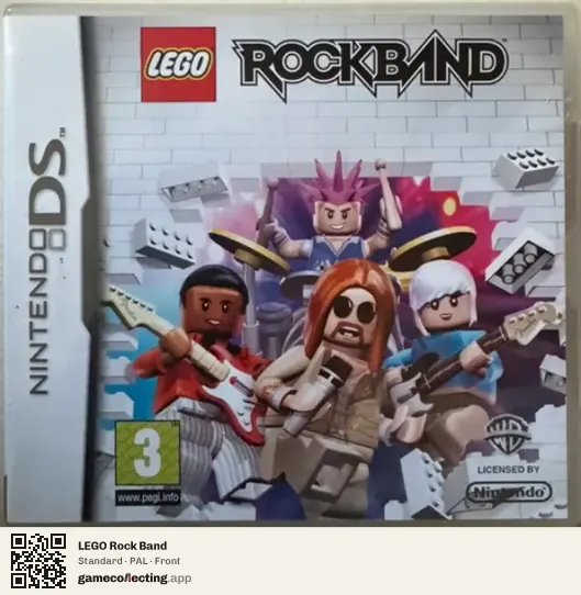 LEGO Rock Band Nintendo DS, PAL box front