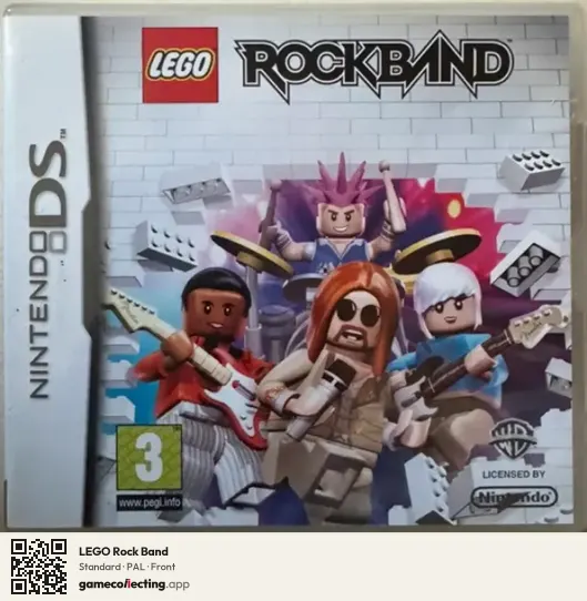 LEGO Rock Band Nintendo DS, PAL box front