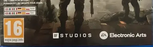 Battlefield 6, the PEGI square on its front