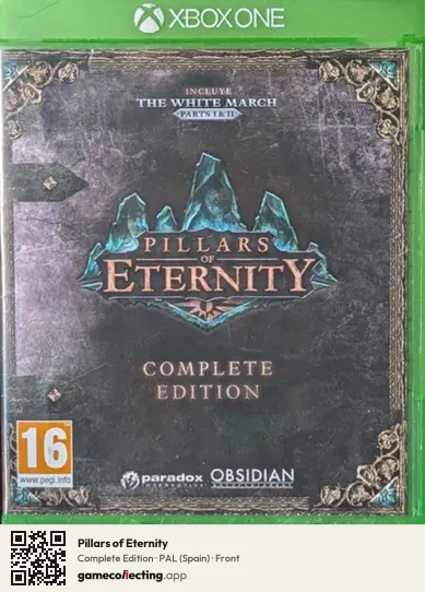 Pillars of Eternity Xbox One, Spain box front