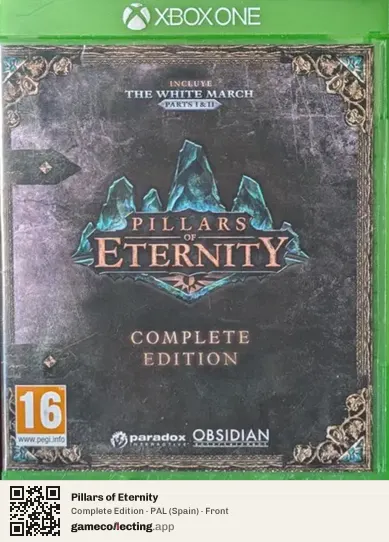 Pillars of Eternity Xbox One, Spain box front