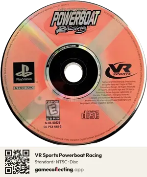 VR Sports Powerboat Racing PlayStation, NTSC disc