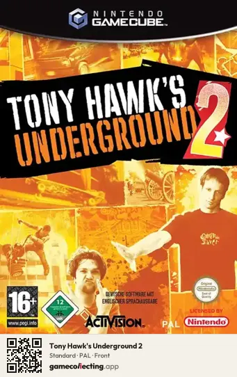 Tony Hawk's Underground 2 Nintendo GameCube, PAL box front