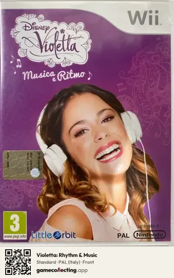 Violetta: Rhythm & Music Nintendo Wii, Italy box front