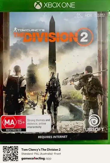 Tom Clancy's The Division 2 Xbox One, Australia box front