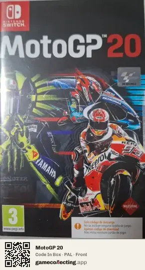 MotoGP 20 Nintendo Switch, PAL box front