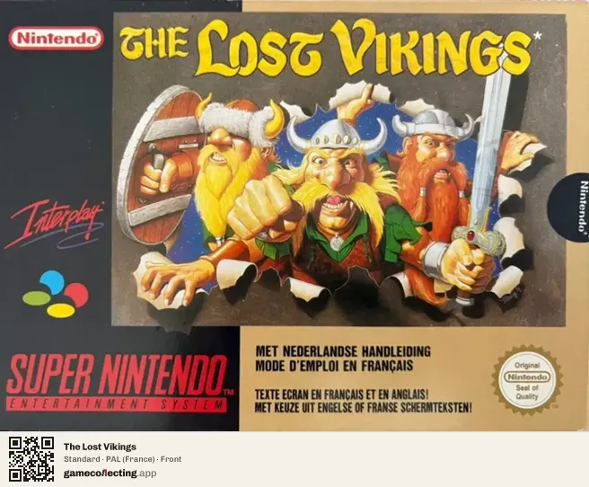 The Lost Vikings Super Nintendo Entertainment System, France box front