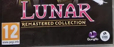 Lunar Remastered Collection, the PEGI square on its front