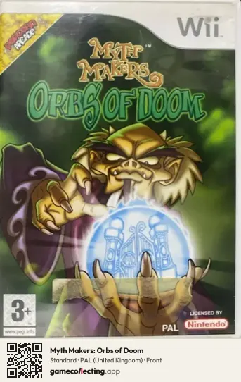 Myth Makers: Orbs of Doom Nintendo Wii, United Kingdom box front