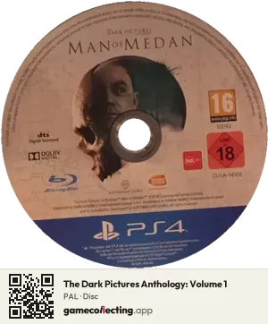 The Dark Pictures Anthology: Volume 1 PlayStation 4, PAL disc