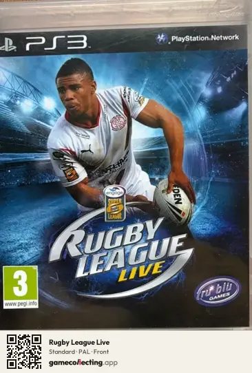 Rugby League Live PlayStation 3, PAL box front