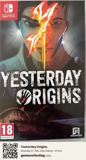Yesterday Origins Nintendo Switch, Germany box front