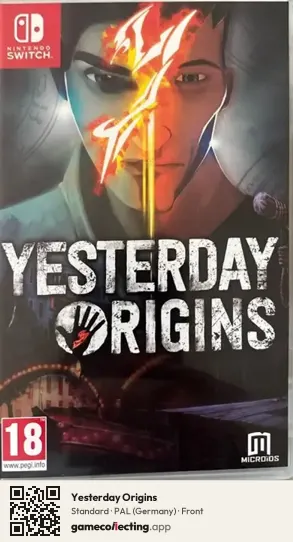 Yesterday Origins Nintendo Switch, Germany box front