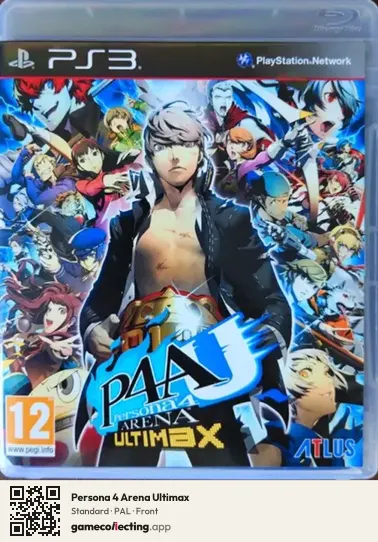Persona 4 Arena Ultimax PlayStation 3, PAL box front