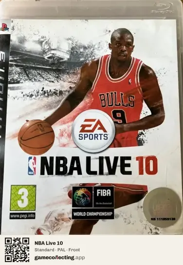 NBA Live 10 PlayStation 3, PAL box front