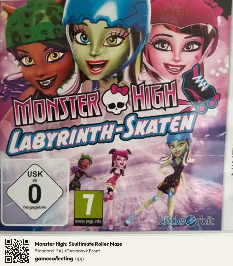 Monster High: Skultimate Roller Maze Nintendo 3DS, Germany box front