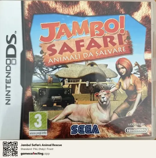 Jambo! Safari: Animal Rescue Nintendo DS, Italy box front