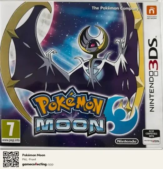 Pokémon Moon Nintendo 3DS, PAL box front