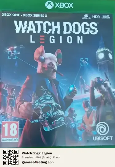 Watch Dogs: Legion Xbox One, Spain box front