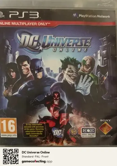 DC Universe Online PlayStation 3, PAL box front