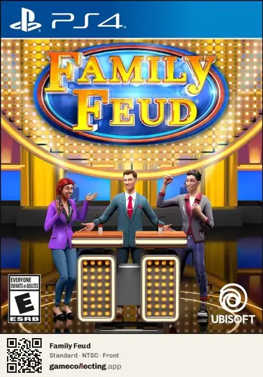 Family Feud PlayStation 4, NTSC box front