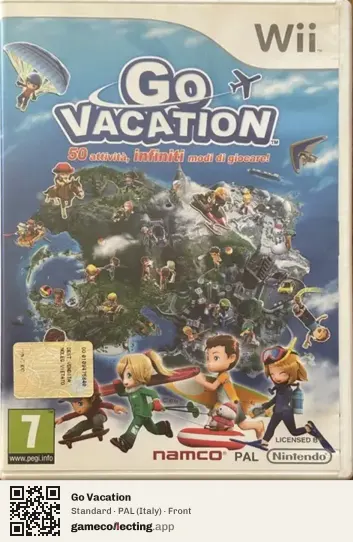 Go Vacation Nintendo Wii, Italy box front