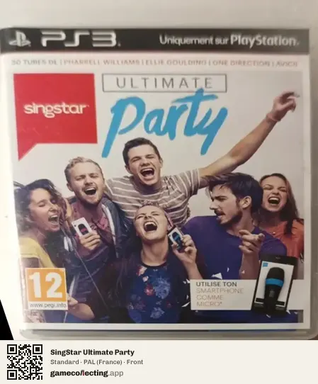 SingStar Ultimate Party PlayStation 3, France box front