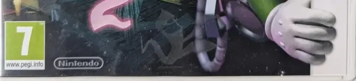 Luigi's Mansion 2, the PEGI square on its front