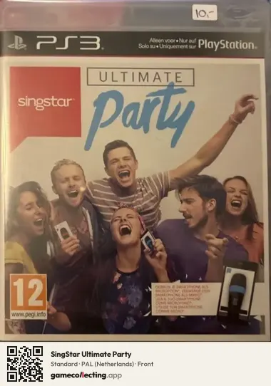 SingStar Ultimate Party PlayStation 3, Netherlands box front