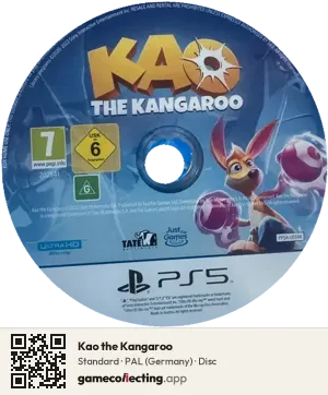 Kao the Kangaroo PlayStation 5, PAL disc