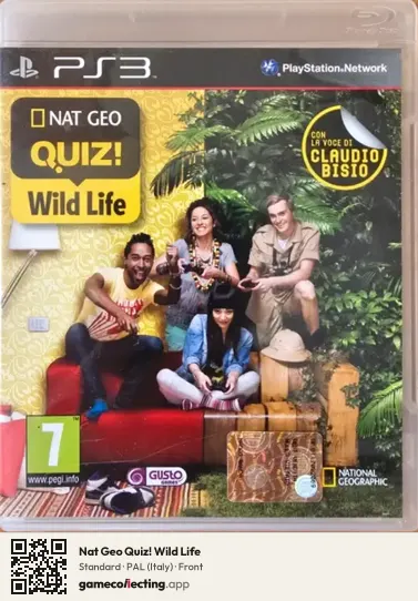 Nat Geo Quiz! Wild Life PlayStation 3, Italy box front
