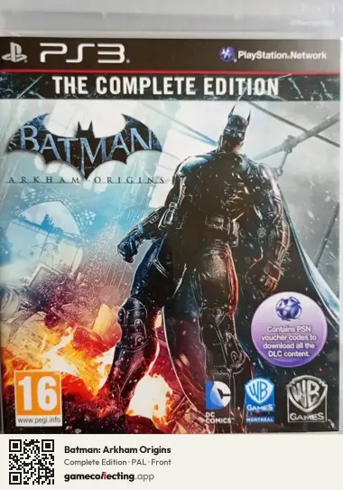 Batman: Arkham Origins PlayStation 3, PAL box front