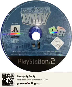 Monopoly Party PlayStation 2, PAL disc