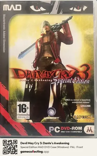 Devil May Cry 3: Dante's Awakening Computer, PAL box front
